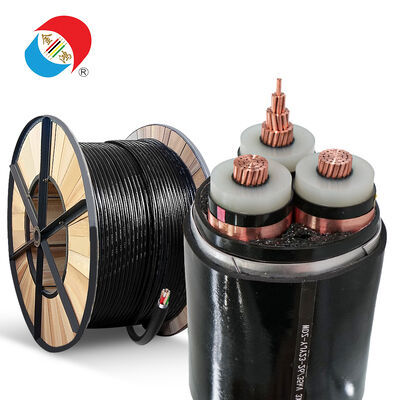 Bon prix Câbles d'alimentation industriels XLPE robustes 4 conducteurs, câble moyenne tension en ligne