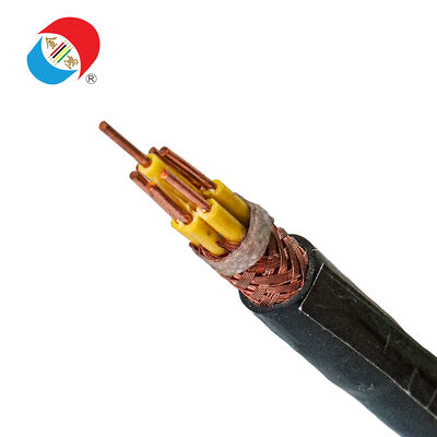 İyi fiyat Hassas Enstrümanlama ve EMI Koruması için KVVP Kalkanlı Kontrol Kablosu 450/750V PVC İzole Bakır Öre çevrimiçi